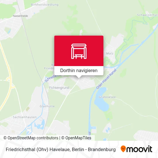 Friedrichsthal (Ohv) Havelaue Karte