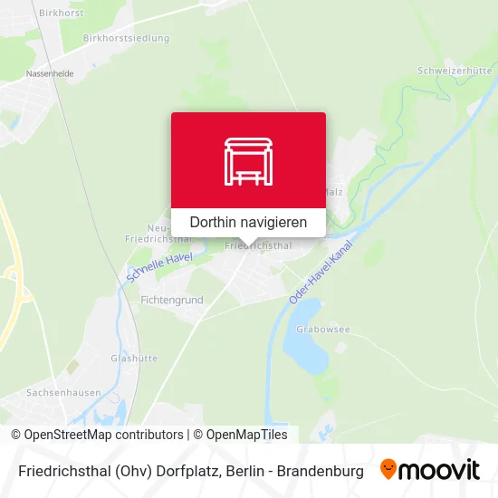 Friedrichsthal (Ohv) Dorfplatz Karte