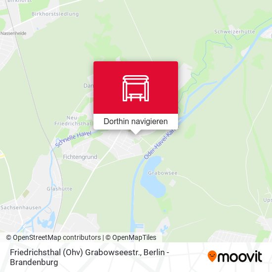 Friedrichsthal (Ohv) Grabowseestr. Karte