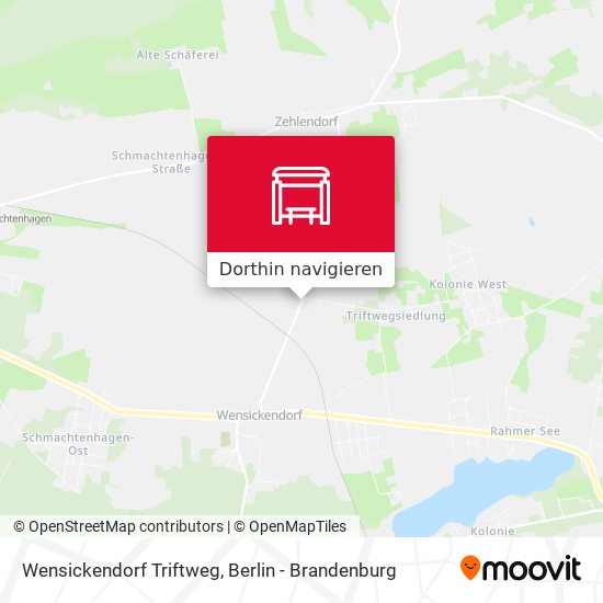 Wensickendorf Triftweg Karte