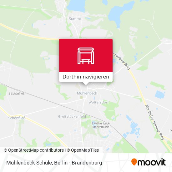 Mühlenbeck Schule Karte