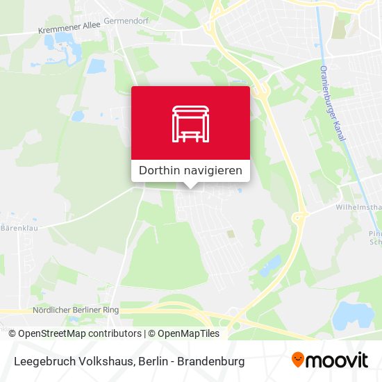 Leegebruch Volkshaus Karte
