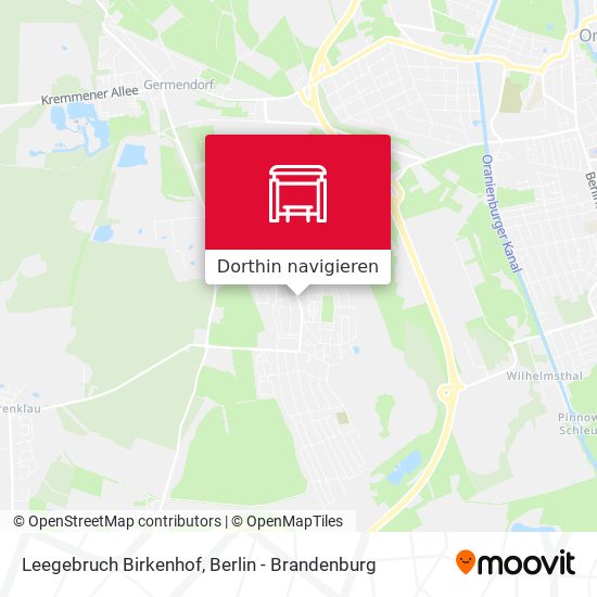 Leegebruch Birkenhof Karte