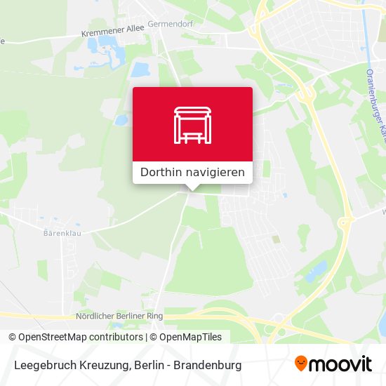 Leegebruch Kreuzung Karte