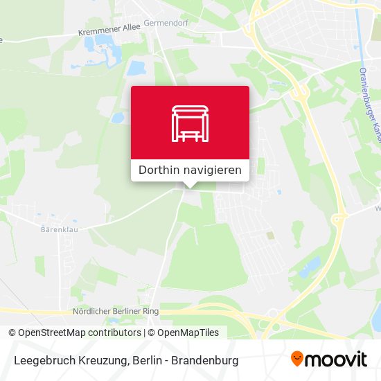 Leegebruch Kreuzung Karte