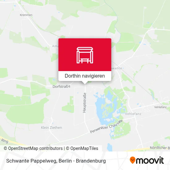 Schwante Pappelweg Karte