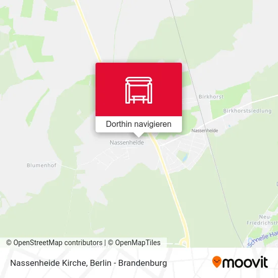 Nassenheide Kirche Karte