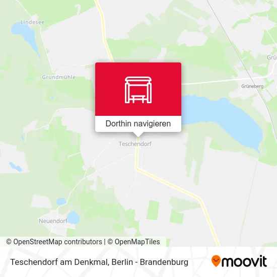Teschendorf am Denkmal Karte