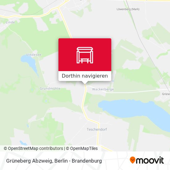 Grüneberg Abzweig Karte