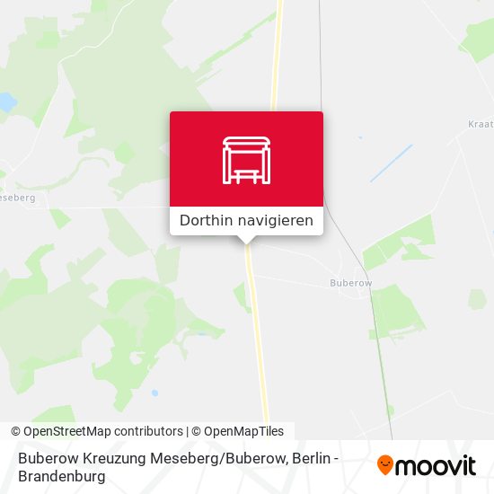 Buberow Kreuzung Meseberg / Buberow Karte
