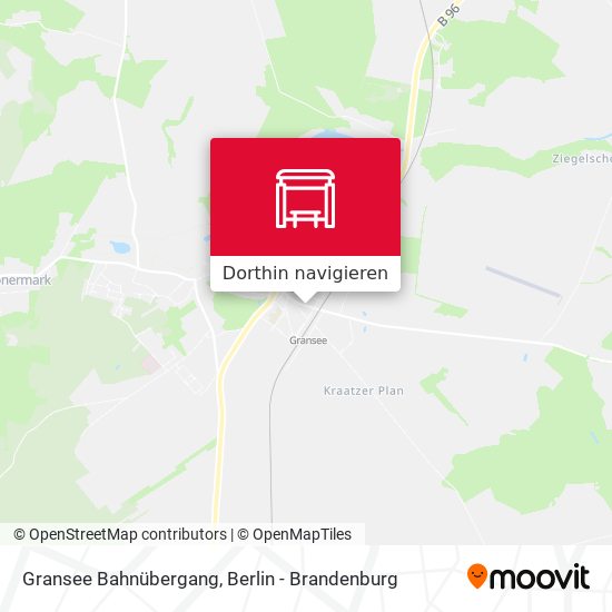 Gransee Bahnübergang Karte