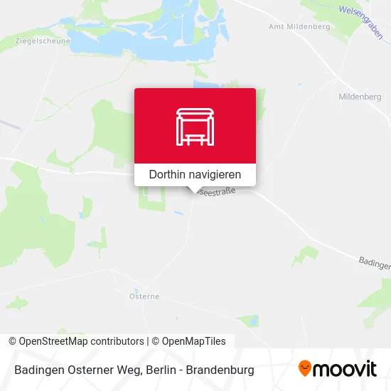 Badingen Osterner Weg Karte