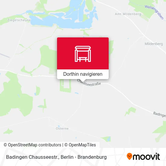 Badingen Chausseestr. Karte