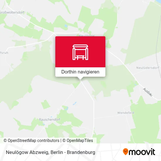 Neulögow Abzweig Karte