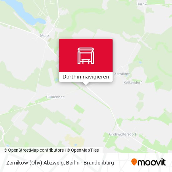 Zernikow (Ohv) Abzweig Karte