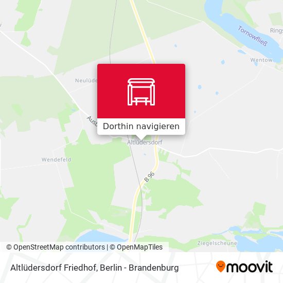 Altlüdersdorf Friedhof Karte