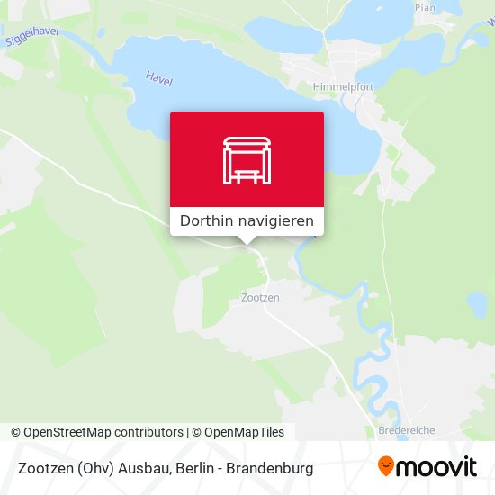 Zootzen (Ohv) Ausbau Karte