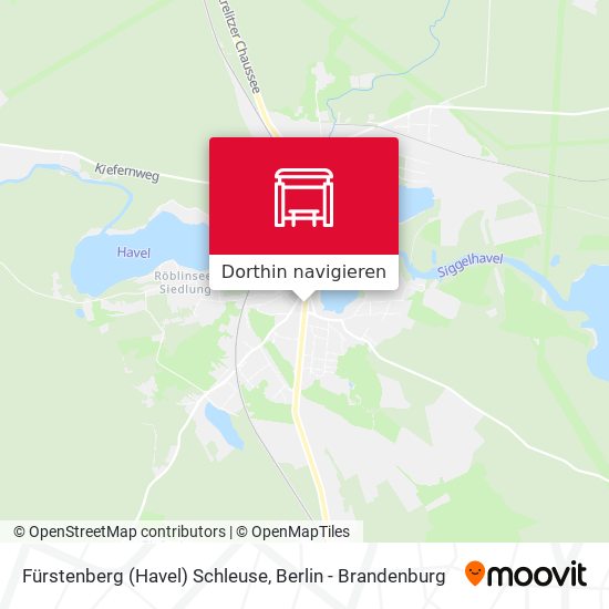 Fürstenberg (Havel) Schleuse Karte