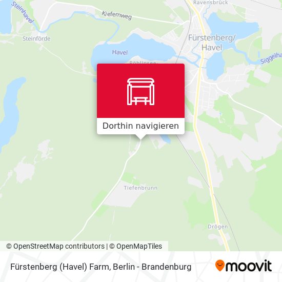 Fürstenberg (Havel) Farm Karte
