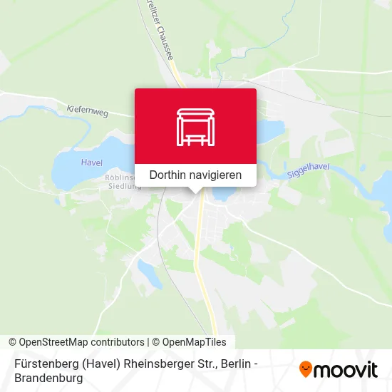 Fürstenberg (Havel) Rheinsberger Str. Karte