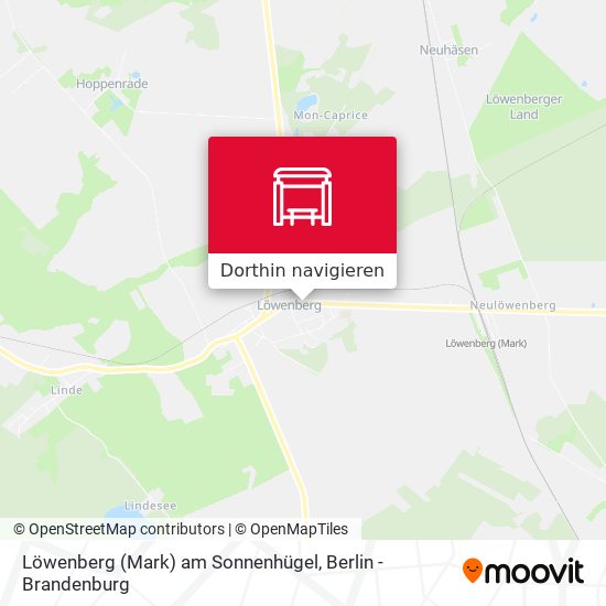 Löwenberg (Mark) am Sonnenhügel Karte