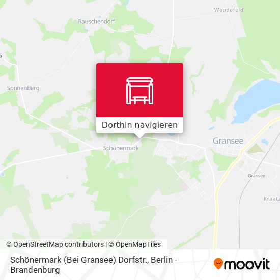 Schönermark (Bei Gransee) Dorfstr. Karte