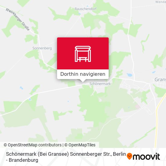 Schönermark (Bei Gransee) Sonnenberger Str. Karte