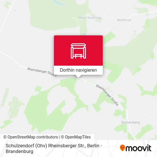 Schulzendorf (Ohv) Rheinsberger Str. Karte