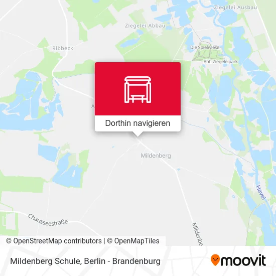 Mildenberg Schule Karte