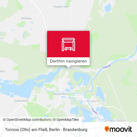 Tornow (Ohv) am Fließ Karte