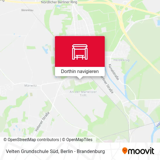 Velten Grundschule Süd Karte