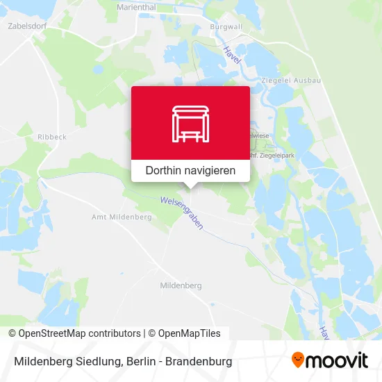 Mildenberg Siedlung Karte