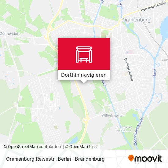 Oranienburg Rewestr. Karte