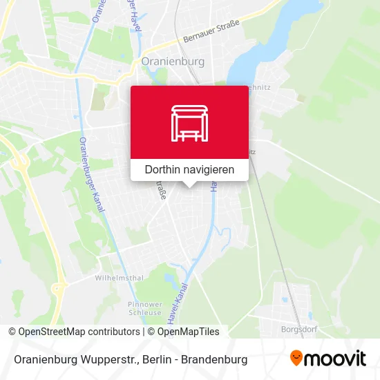 Oranienburg Wupperstr. Karte
