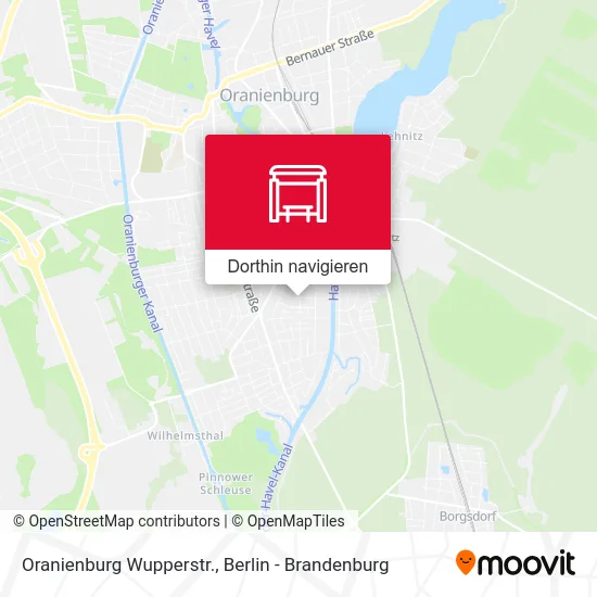 Oranienburg Wupperstr. Karte