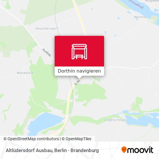 Altlüdersdorf Ausbau Karte