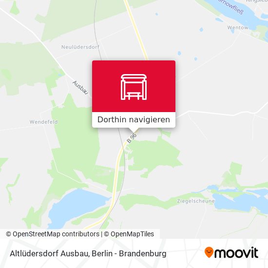 Altlüdersdorf Ausbau Karte