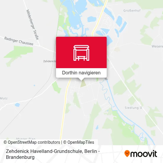 Zehdenick Havelland-Grundschule Karte
