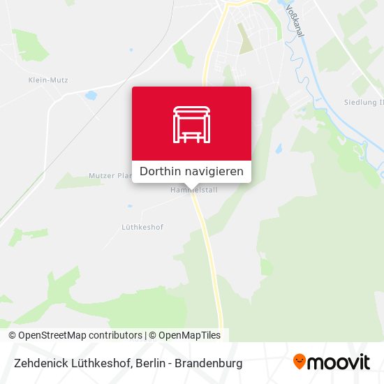 Zehdenick Lüthkeshof Karte