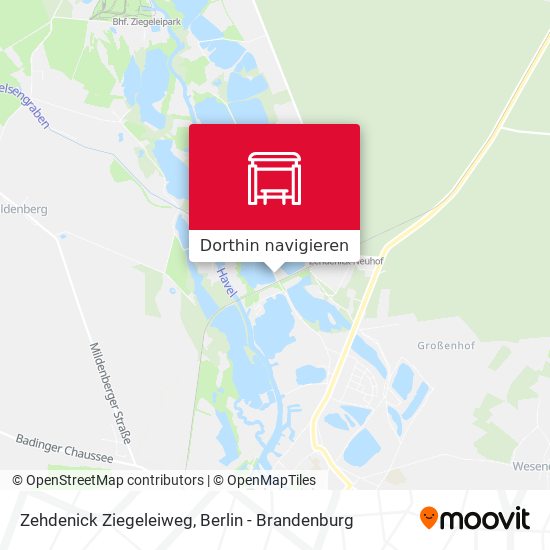 Zehdenick Ziegeleiweg Karte