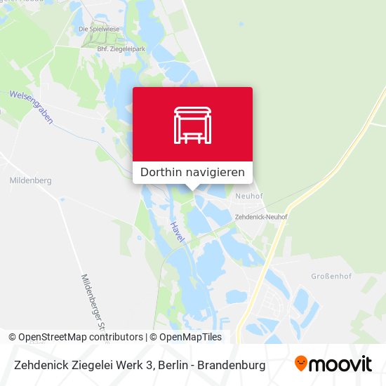 Zehdenick Ziegelei Werk 3 Karte