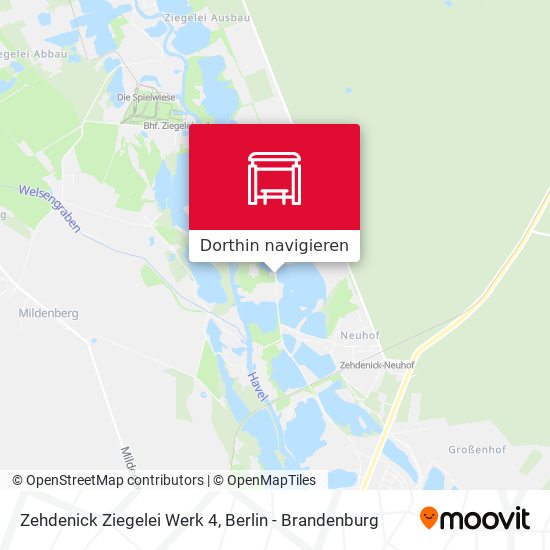 Zehdenick Ziegelei Werk 4 Karte