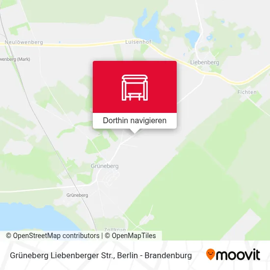 Grüneberg Liebenberger Str. Karte