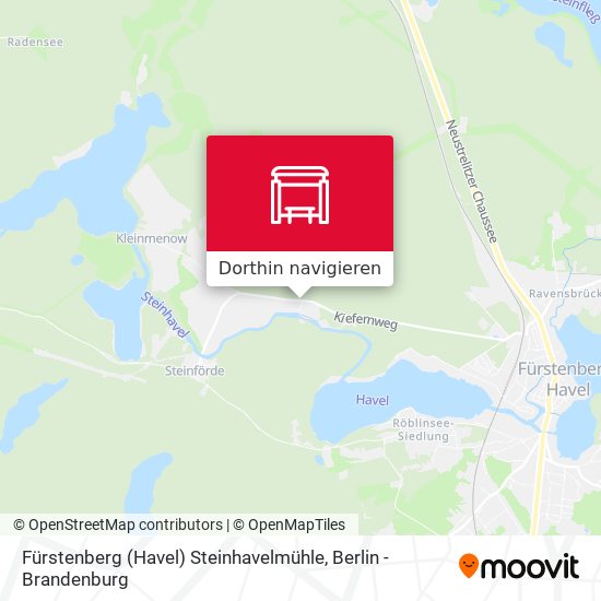 Fürstenberg (Havel) Steinhavelmühle Karte