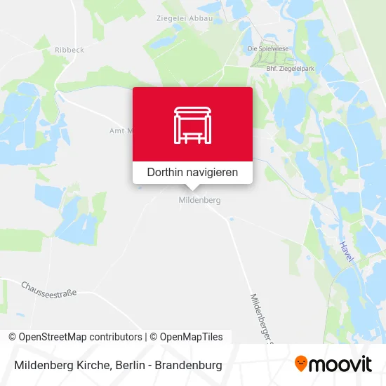 Mildenberg Kirche Karte