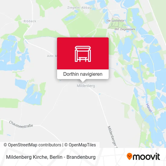 Mildenberg Kirche Karte