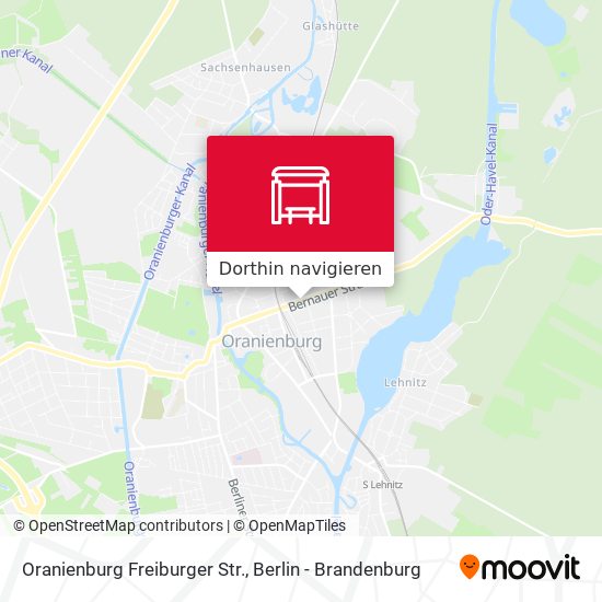 Oranienburg Freiburger Str. Karte