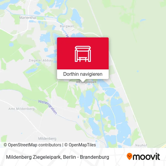 Mildenberg Ziegeleipark Karte
