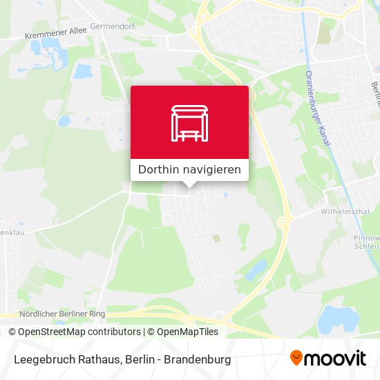 Leegebruch Rathaus Karte