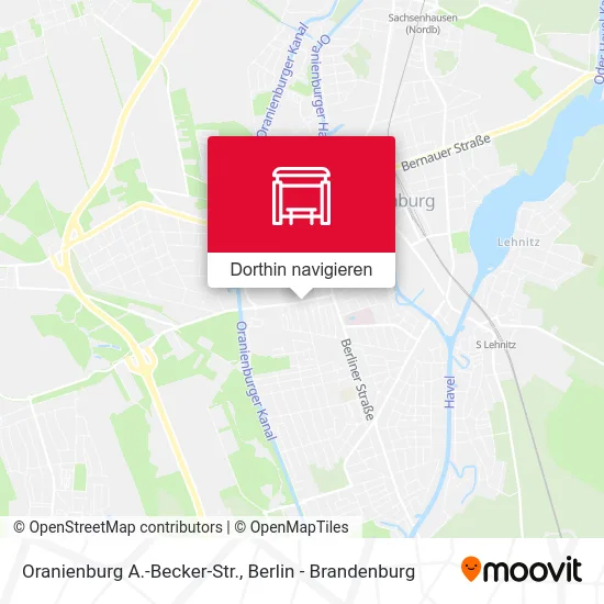 Oranienburg A.-Becker-Str. Karte